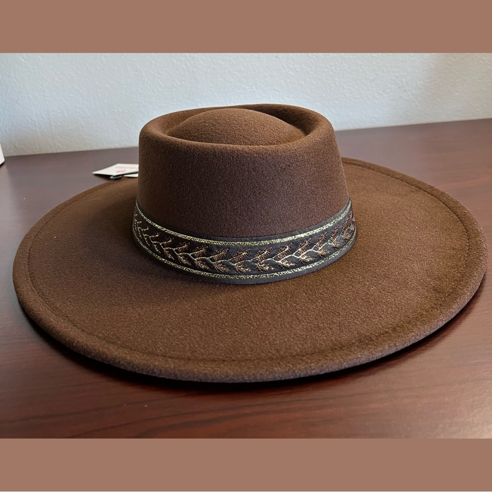 Wide Brim Boater Hat View 2
